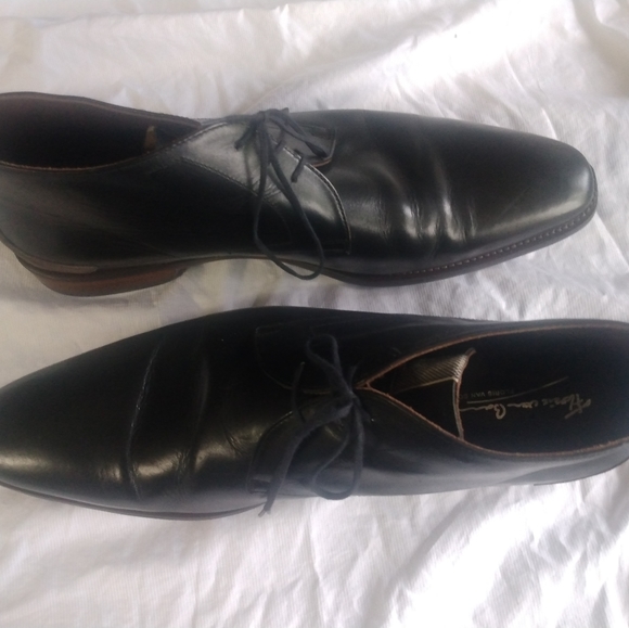 Floris Van Bommel Men's  Suede&Leather Chelsea Dress Laceup Boots Size 12C - Picture 3 of 12